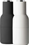 Menu - Bottle Grinder - Peper- & Zoutmolen - Ash/Carbon Steel - Zwart/Lichtgrijs RVS - Set van 2