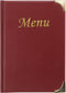 Menukaart Basic A5 - Wijn rood