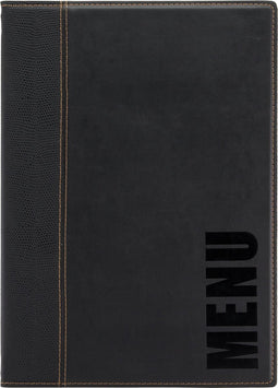 Menukaart Trendy A4 - Zwart