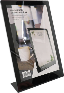 Menukaarthouder - PP - A4 - zwart - 1 stuks