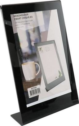 Menukaarthouder - PP - A5 - zwart - 1 stuks
