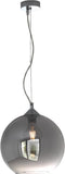 MEO Pavia Hanglamp - Eetkamer & Woonkamer Lamp - Glazen kap - Sfeervolle Verlichting - Zilver