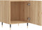 vidaXL - Nachtkastje - 40x40x50 - cm - bewerkt - hout - sonoma - eikenkleurig