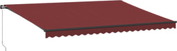 vidaXL - Luifel - handmatig - uittrekbaar - 500x300 - cm - bordeauxrood