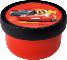 Mepal fruitbox Campus – 300 ml – Inclusief fruitvorkje – Sluit goed af – Snackdoosje – Cars