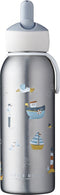 Mepal isoleerfles flip-up Campus – 350 ml – 12 uur koud / 9 uur warm – Drinkfles met rietje voor kinderen – Sailors Bay