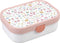 Mepal lunchbox Campus – Broodtrommel met vakjes voor kinderen – Geschikt voor 4 boterhammen – Flowers & Butterflies