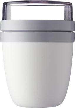 Mepal Lunchpot – 500 ml + 200 ml – Yoghurt en Muesli beker to go – Ellipse – Wit