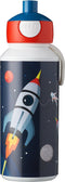 Mepal pop-up drinkfles Campus - 400 ml – Sluit goed af – Drinkbeker voor kinderen – Space