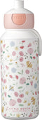 Mepal pop-up drinkfles Campus - 400 ml – Sluit goed af – Drinkbeker voor kinderen – Flowers & Butterflies