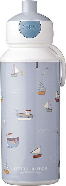 Mepal pop-up drinkfles Campus - 400 ml – Sluit goed af – Drinkbeker voor kinderen – Sailors Bay