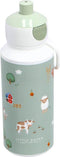Mepal pop-up drinkfles Campus - 400 ml – Sluit goed af – Drinkbeker voor kinderen – Little Farm