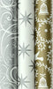 Benza Cadeaupapier - Assortiment kerst - 3 rollen 200 x 70 cm - Multikleur (3 stuks)