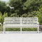 vidaXL - Tuinbank - 203,5x48x91,5 - cm - massief - grenenhout - wit