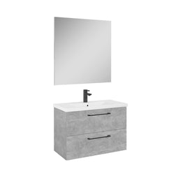 Atlantic Sienna - Badkamermeubelset - 2 lades - Beton 80 cm