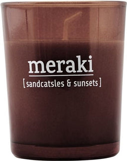 Meraki - Geurkaars Sandcastles & sunsets rood