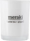Meraki - Geurkaars White tea & Ginger wit groot