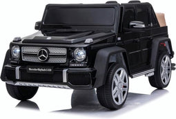 Mercedes Maybach G650 Elektrische Kinderauto 12V - Zwart - Accu Auto voor kinderen met Rubberen banden, Leren Zitje, Bluetooth en Afstandsbediening