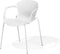 ELBERT - Eetkamerstoel - Wit - Synthetisch materiaal
