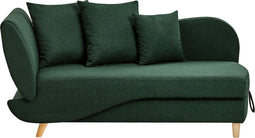 MERI II - Chaise longue - Groen - Linkszijdig - Polyester