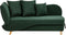 MERI II - Chaise longue - Groen - Linkszijdig - Polyester