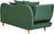 MERI II - Chaise longue - Groen - Linkszijdig - Polyester
