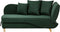 MERI II - Chaise longue - Groen - Rechterzijde - Polyester