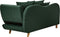 MERI II - Chaise longue - Groen - Rechterzijde - Polyester