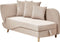 MERI II - Chaise longue - Lichtbruin - Linkszijdig - Polyester
