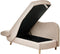 MERI II - Chaise longue - Lichtbruin - Linkszijdig - Polyester
