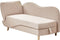 MERI II - Chaise longue - Lichtbruin - Linkszijdig - Polyester