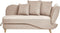 MERI II - Chaise longue - Lichtbruin - Rechterzijde - Polyester
