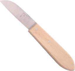 Merkloos Aardappelmesje Carbonstaal 6.5 cm - Roodbeuken Heft - Gladde Snede
