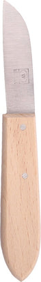 Merkloos Aardappelmesje Carbonstaal 6.5 cm - Roodbeuken Heft - Gladde Snede