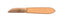 Merkloos Aardappelmesje Carbonstaal 6.5 cm - Roodbeuken Heft - Gladde Snede