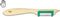 Merkloos Aspergeschiller wit, model asperge Linkshandig - Budget