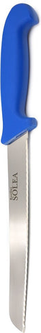 Merkloos Broodmes met golven RVS Heft POM 20 cm