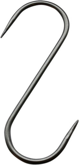 Merkloos Dubbelspits Vleeshaak - RVS - 14 cm - Perfecte Grip
