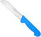 Merkloos Groentemes rv 15 cm blauw kunststof heft