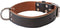 Merkloos Halsband Breed Luxe Donkerbruin