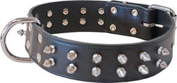Merkloos Halsband Piramide Enkel Zwart