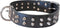 Merkloos Halsband Piramide Enkel Zwart