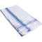 Klika - Handdoek Adalynne, ft 50 x 70 cm, geruit, blauw, pak van 6 stuks