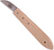 Merkloos Haringkaakmesje - Carbon Lemmet - Houten Heft - 17 cm - Naturel