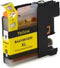 Merkloos – Inktcartridge / Alternatief voor de Brother LC-123Y inktcartridge Geel inktmedia huismerk Cartridge