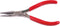 Merkloos Zalmgratentang rechte bek zonder ribbels RVS 13cm rood