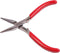 Merkloos Zalmgratentang rechte bek zonder ribbels RVS 13cm rood