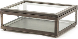 Merkloze display case - plat model 36x27x11 cm - transparant