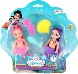 Mermaids Zeemeerminpop met Accessoires, 12cm