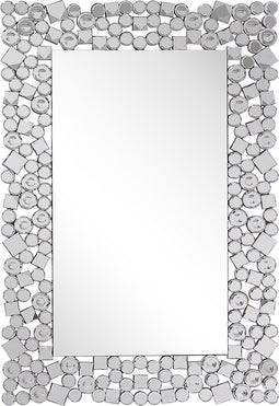 MERNEL - Wandspiegel - Zilver - MDF